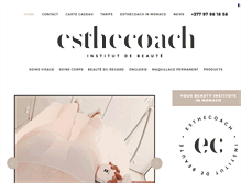 Tablet Screenshot of esthecoach.com